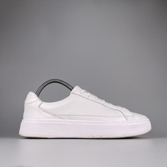 Women’s 8.5 Men’s 7 Kizik Vegas Sneakers White Leather Athletic Casual Sneakers - Picture 6 of 9